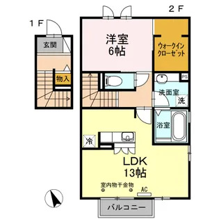 プレミアージュ TAKI【2階】の間取り