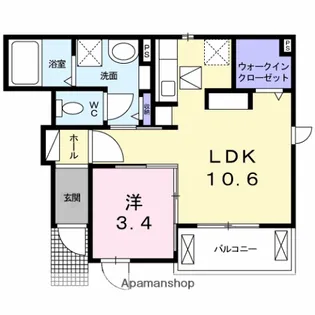 ラビエール【1階】の間取り