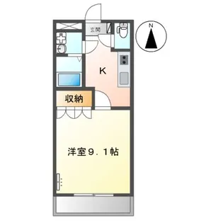 ファンタジーKⅡ【2階】の間取り