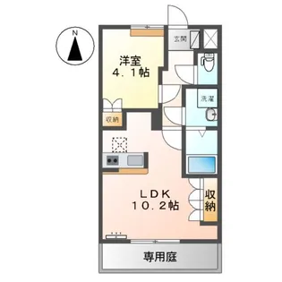 ローズガーデン長塚Ⅱ【1階】の間取り