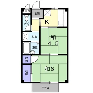 セントポーリアST【1階】の間取り