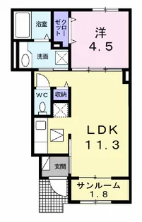 ソエレンシア【103号室】の間取り