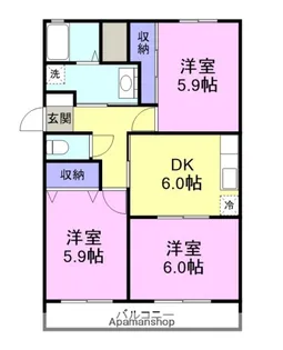 フェニックスピュア【1階】の間取り