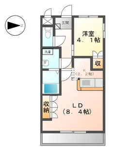 サニーサイドコート守木【101号室】の間取り