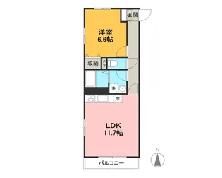 プランドール【4階】の間取り