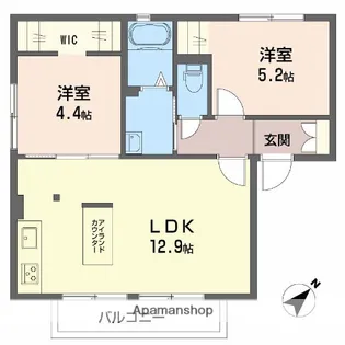 ハイツリバティーE【101号室】の間取り