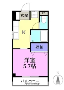 エクセル【201号室】の間取り
