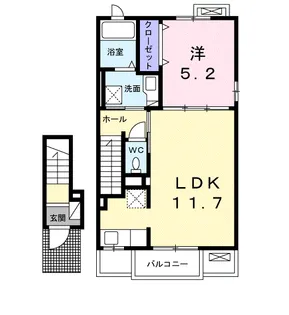 ヴィラージュ エム【2階】の間取り