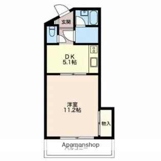 コウシンハイツ【205号室】の間取り