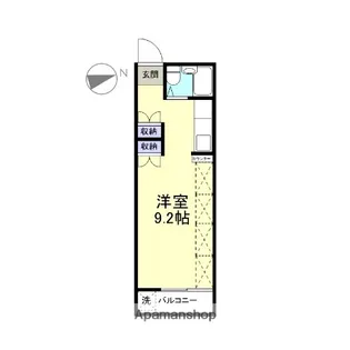 田京駅前アパート【202号室】の間取り