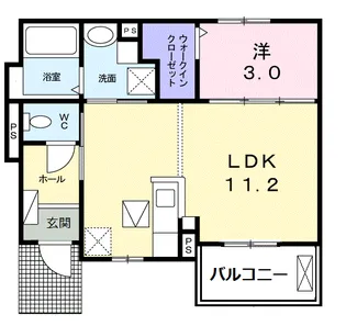 メゾン ド ルネ【1階】の間取り
