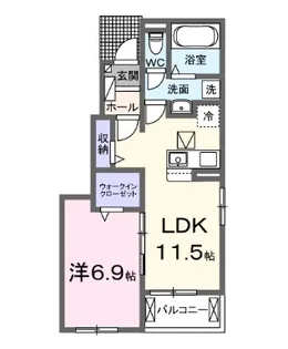 ルーチェ【1階】の間取り