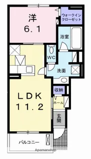 LUCEⅡ【103号室】の間取り