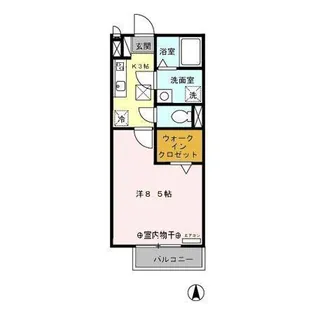 アムール・ルミエール B【1階】の間取り