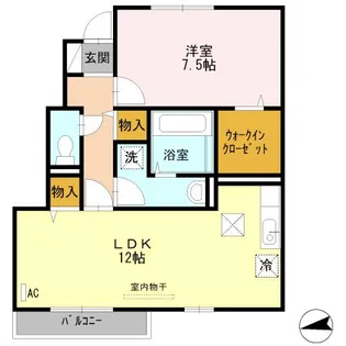 セジュール A棟【1階】の間取り