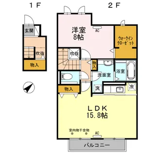 ロイヤルレジデンス C【2階】の間取り