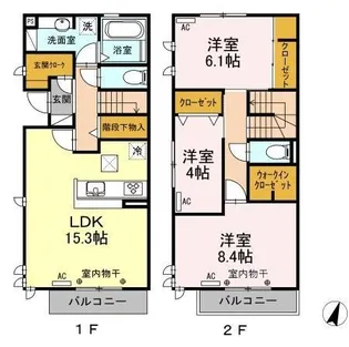 シンフォニー【No.3号室】の間取り