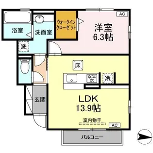 グラシア カーサ【1階】の間取り