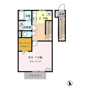 1Kの間取り画像