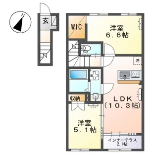 ソラーナ【2階】の間取り
