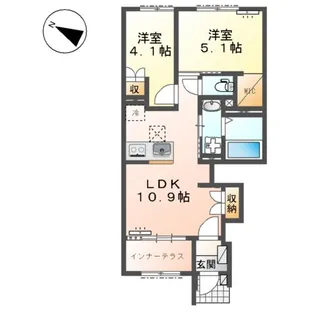 清水町徳倉アパート【103号室】の間取り