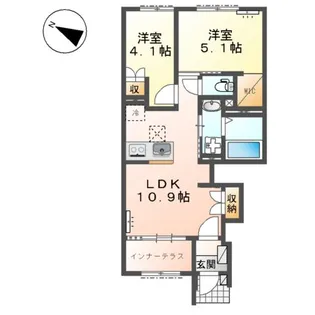 清水町徳倉アパート【101号室】の間取り
