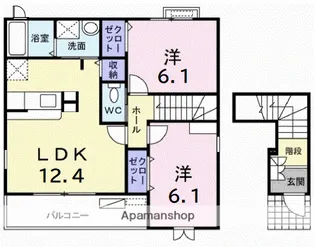 エスペランサⅠ【2階】の間取り