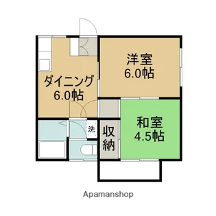 第二・第三トキワハイム【3-201号室】の間取り