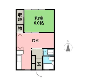 川窪ハイツ【1階】の間取り