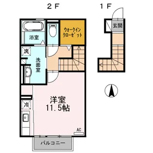 メゾン四日町【2階】の間取り