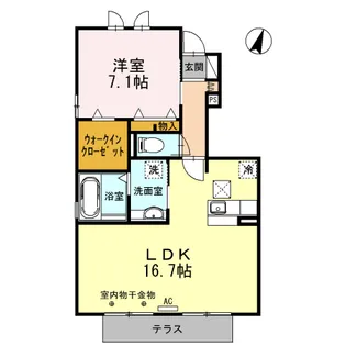 パラーシオ【1階】の間取り