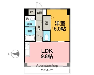 静岡県沼津市市場町【マンション】の間取り
