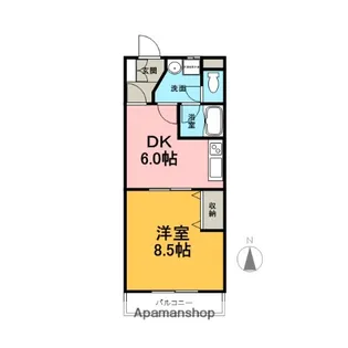 ヴィブレ宮脇【1階】の間取り