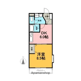 ヴィブレ宮脇【2階】の間取り