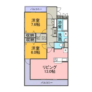 アゼリア【1階】の間取り