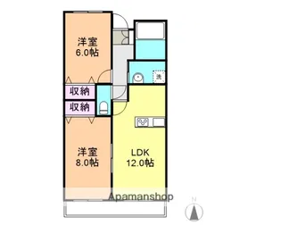 パークヒルズ大岡【2階】の間取り