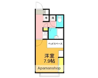 1Kの間取り画像