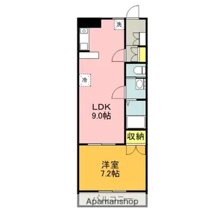 WAKABAガーデンHILL’S【206号室】の間取り