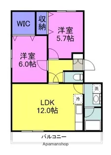 AVONLEY COURT【1階】の間取り