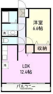 LATTE外原館【2階】の間取り