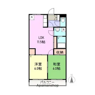 ディスカバリー柿田【1階】の間取り