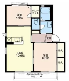 バリュージュ桜堤C【1階】の間取り