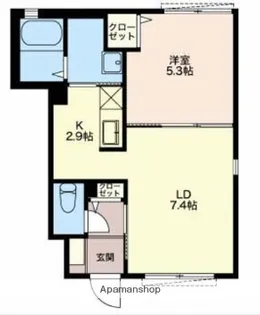 ディアス−J参番館【1階】の間取り