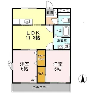 ディスカバリー柿田Ⅱ【1階】の間取り