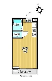 コーポラスアサヒ【2階】の間取り