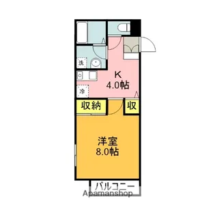ルミエールエトウ【203号室】の間取り