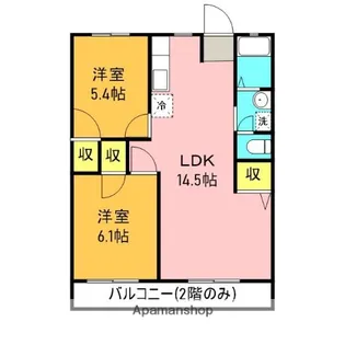 グレースタカハシ【1階】の間取り