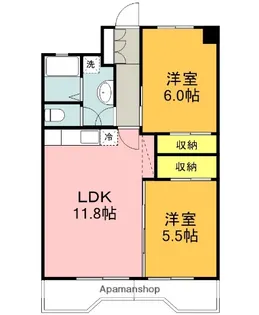 ジフォソフィーラ【4階】の間取り