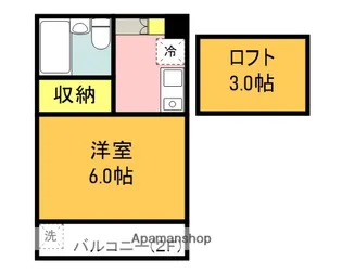 ルネパレス大岡Ⅱ【2階】の間取り