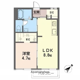 タウニイカマド【2階】の間取り